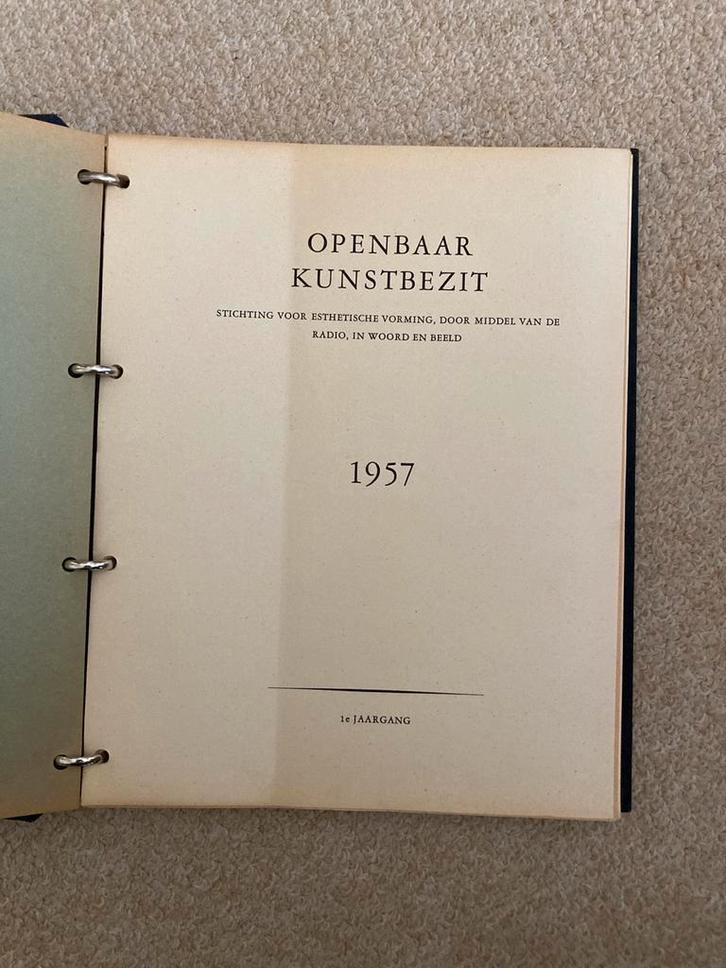 OPENBAAR KUNSTBEZIT, 1e jaargang - 1957, in perfecte staat!, Antiek en Kunst, Antiek | Boeken en Bijbels, Ophalen of Verzenden