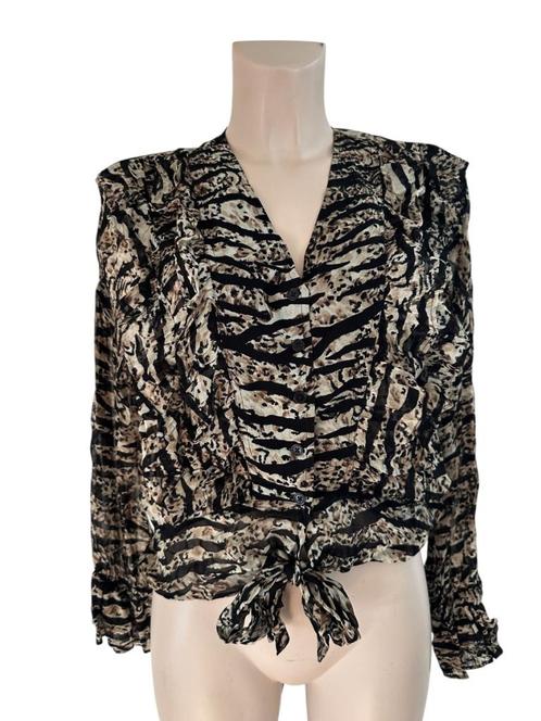 Alix blouse XS, Kleding | Dames, Blouses en Tunieken, Zo goed als nieuw, Maat 34 (XS) of kleiner, Bruin, Ophalen of Verzenden