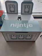 Nijntje set tafel & 2 stoelen & speelgoedkist / bankje, Ophalen, Gebruikt, Tafel(s) en Stoel(en)