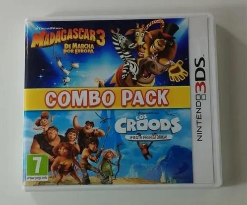 MADAGASCAR 3 + THE CROODS: COMBO PACK – NINTENDO 3DS, Spelcomputers en Games, Games | Nintendo 2DS en 3DS, Zo goed als nieuw, Avontuur en Actie