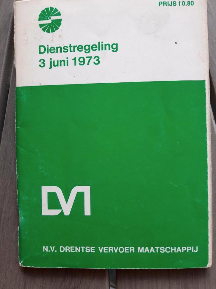 DVM dienstregeling 3 juni 1973, Verzamelen, Spoorwegen en Tramwegen, Zo goed als nieuw, Bus of Metro, Boek of Tijdschrift, Ophalen of Verzenden