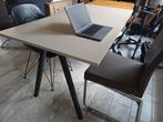 IKEA TROTTEN Bureau | 160x80 | Beige/Antraciet, Huis en Inrichting, Ophalen, Zo goed als nieuw, Bureau