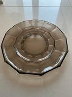 vintage Luminarc Tasrtplateau van rookglas., Ophalen of Verzenden