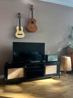 Tv meubel (Zwart) Vienne met Weens vlechtwerk, Huis en Inrichting, Kasten | Televisiemeubels, Gebruikt, 150 tot 200 cm, Ophalen of Verzenden