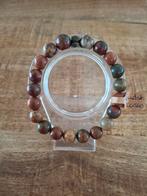 Natuurkralen armband met Goudsteen en Picasso Jaspis 10mm, Overige materialen, Met bedels of kralen, Bruin, Nieuw