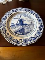 Delfts Blauw Bord met Molen, Antiek en Kunst, Ophalen of Verzenden