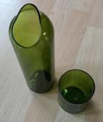 Sierfles met glas, Ophalen of Verzenden, Zo goed als nieuw