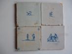 antieke delft tegels, Ophalen of Verzenden