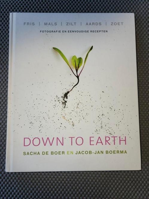 Down to earth, sacha de boer en jacob-jan boerma, Boeken, Kookboeken, Zo goed als nieuw, Ophalen of Verzenden