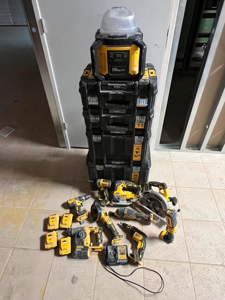 DeWalt set + extra’s, Doe-het-zelf en Verbouw, Gereedschap | Boormachines, Gebruikt, Ophalen