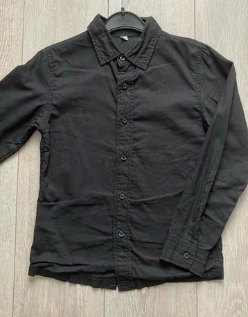 Zwart overhemd jongens maat 140 beschikbaar voor biedingen