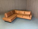 GRATIS LEVERING Hoekbank Cognac 275x215 SHOWROOMMODEL, 250 tot 300 cm, Stof, Hoekbank, Nieuw