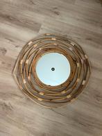 Rotan spiegel, Huis en Inrichting, Rond, Ophalen of Verzenden, Zo goed als nieuw, Minder dan 100 cm