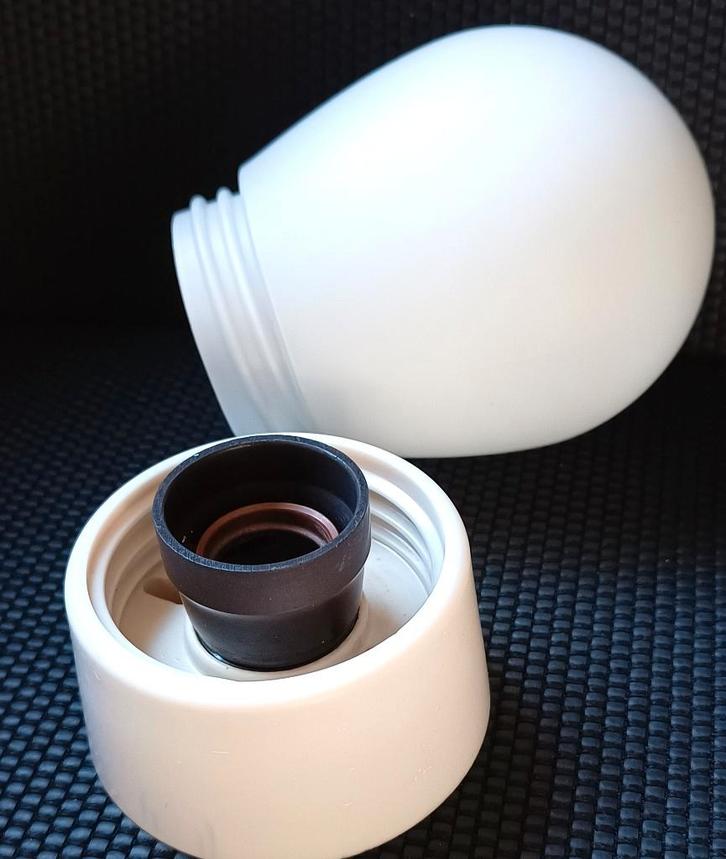 plafondlamp-Art -Deco, in de stijl van Wilhelm Wagenfeld, Huis en Inrichting, Lampen | Plafondlampen, Gebruikt, Glas, Kunststof