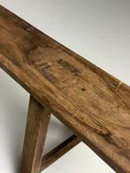 2x Franse bank antiek landelijk eiken, Ophalen of Verzenden