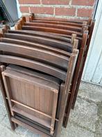 Bruine Houten Klapstoelen, Huis en Inrichting, Stoelen, Ophalen, Gebruikt, Bruin, Vijf, Zes of meer stoelen