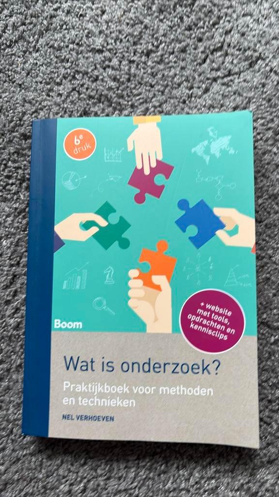 Nel Verhoeven - Wat is onderzoek?, Boeken, Wetenschap, Zo goed als nieuw, Ophalen of Verzenden