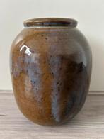 Studio keramiek vaas fraai glazuur, Overige kleuren, Aardewerk of Porselein, Ophalen of Verzenden, Minder dan 50 cm