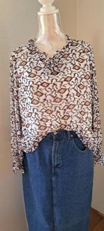 Blouse met smock aan de mouw, Maat 38/40 (M), Overige kleuren, Fransa, Nieuw