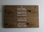 Wandbord steigerhout, Ophalen, Zo goed als nieuw