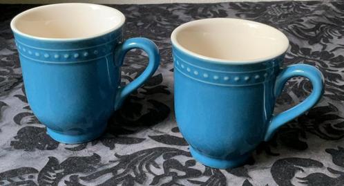 2 Senseo-mokjes, bekers van Albert Heijn, Huis en Inrichting, Keuken | Servies, Zo goed als nieuw, Kop(pen) en/of Schotel(s), Overige stijlen