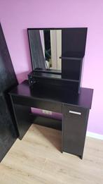 Kinder kaptafel, make-up tafel, zwart, Huis en Inrichting, Tafels | Kaptafels, Ophalen, Gebruikt, 50 tot 100 cm, Minder dan 100 cm