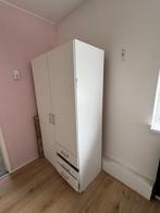 Witte kledingkast met lades – compact en praktisch, Ophalen, Gebruikt, 50 tot 100 cm, 150 tot 200 cm