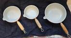Le creuset steelpannen, Huis en Inrichting, Ophalen of Verzenden, Zo goed als nieuw, Gietijzer