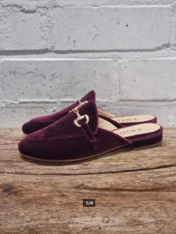 Frida - Prachtige velvet loafers maat 36 - Nieuw €170