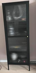Gulltop • Vitrinekast zwart staal • per stuk, Ophalen, 50 tot 100 cm, Zo goed als nieuw, 150 tot 200 cm