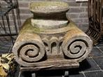 Oude Natuurstenen console,sokkel,Zuil,Beeld,Tuindecoratie, Ophalen, Zo goed als nieuw
