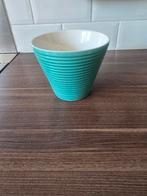 Vintage bloempot met ribbels, Rond, Binnen, Ophalen of Verzenden, Zo goed als nieuw