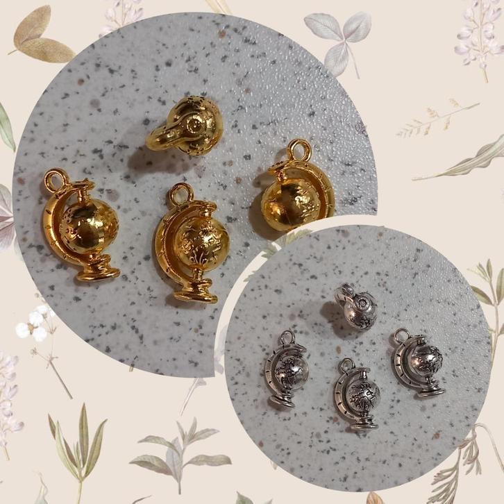 Wereld bol bedel draaibaar "nieuw", Hobby en Vrije tijd, Kralen en Sieraden maken, Nieuw, Bedel, Ophalen of Verzenden