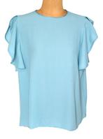 Repeat topje, viscose top, aqua/blauw, Mt. M, Zo goed als nieuw, Zonder mouw, Maat 38/40 (M), Repeat