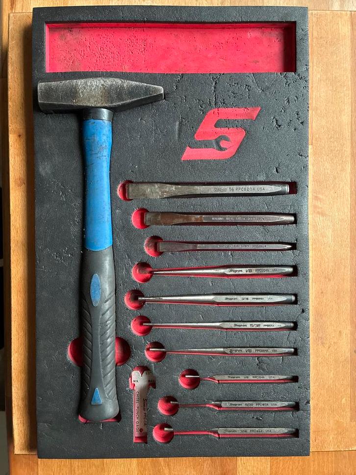 Snap-on PPC710BK Punsen & Beitels Set, Auto diversen, Autogereedschap, Gebruikt, Ophalen of Verzenden