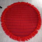 Kleurrijk rond tapijt oranje roze, Ophalen of Verzenden, Zo goed als nieuw