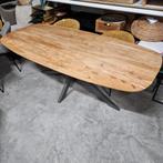 Eettafel Imre Deens ovaal Acaciahout 215 cm Lifestylefurn, Antiek en Kunst, Ophalen