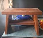 Laag houten rechthoekig bijzettafeltje,  krukje, voetenbank, Minder dan 50 cm, Minder dan 50 cm, Ophalen of Verzenden, Zo goed als nieuw