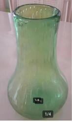 groene vaas, Minder dan 50 cm, Groen, Glas, Ophalen of Verzenden