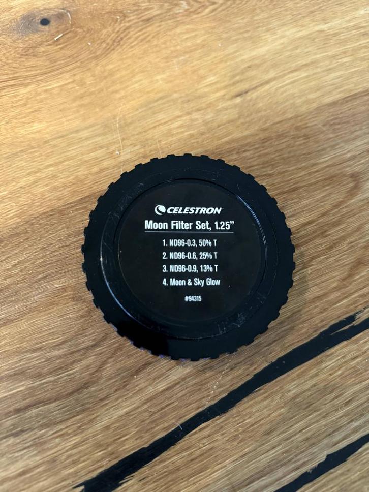Celestron maanfilter set (4 stuks) nieuw, Audio, Tv en Foto, Optische apparatuur | Telescopen, Nieuw, Onderdelen of Toebehoren
