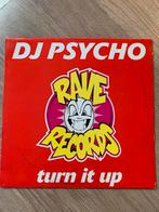 DJ Psycho - Turn It Up - Rave Records, Cd's en Dvd's, Vinyl | Dance en House, Ophalen of Verzenden, Zo goed als nieuw, 12 inch