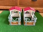 2 x Schleich horse club paardenbox, Ophalen of Verzenden, Zo goed als nieuw, Poppenhuis