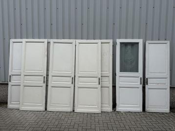9 stuks antieke paneeldeuren  (232 hoog) beschikbaar voor biedingen