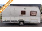Dethleffs camper 440 DB (nieuwe advertentie 21/10), Caravans en Kamperen, Caravans, Ringverwarming, Bedrijf, Treinzit, Tot en met 4