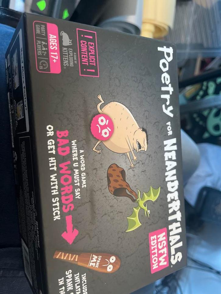 Poetry for Neanderthals NSFW - Woordspel voor Volwassenen, Hobby en Vrije tijd, Gezelschapsspellen | Bordspellen, Nieuw, Een of twee spelers