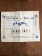 1945 Heerlen, damkampioenschap. Diploma voor H. Krikke. +, Boeken, Geschiedenis | Stad en Regio, Ophalen of Verzenden