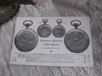 Antieke kaart met Zakhorloge Reclame - Art Nouveau, Verzamelen, Verzenden, Voor 1920, Overige thema's