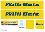 Vrachtauto decal 1:50 Willi Betz intern. Spedition ( type 1), Hobby en Vrije tijd, Modelauto's | 1:50, Verzenden, Nieuw, Bus of Vrachtwagen