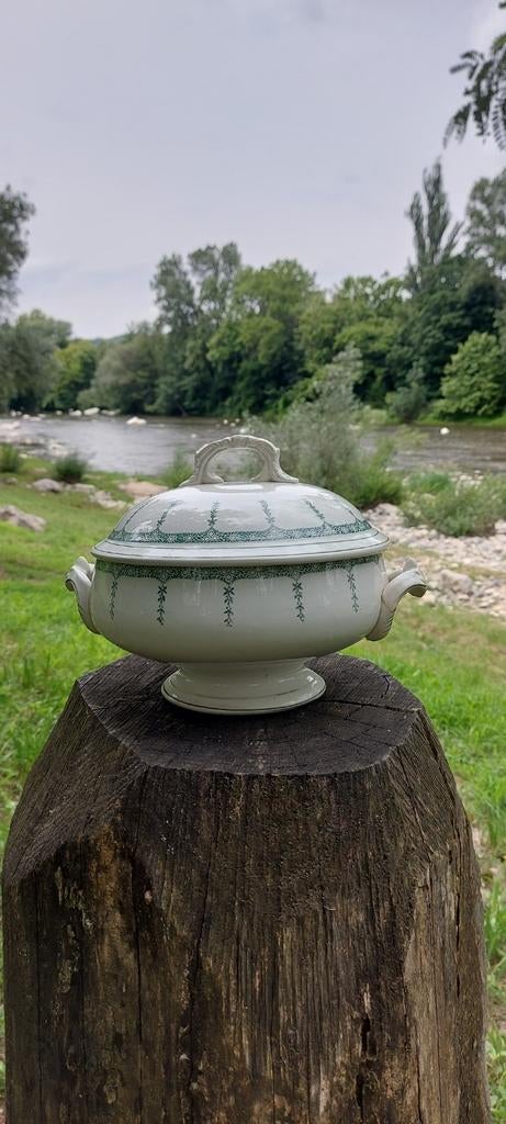 franse dekschaal van moulin des loups &amp; hamage, Antiek en Kunst, Ophalen of Verzenden