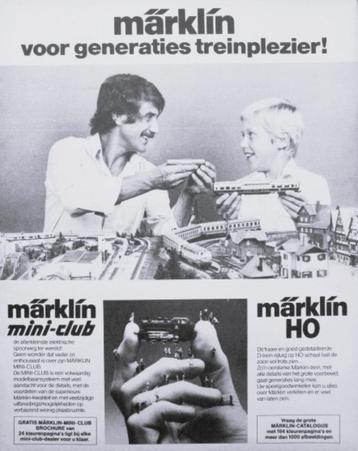 3 vintage advertenties reclames Marklin trein 1981 treinen beschikbaar voor biedingen